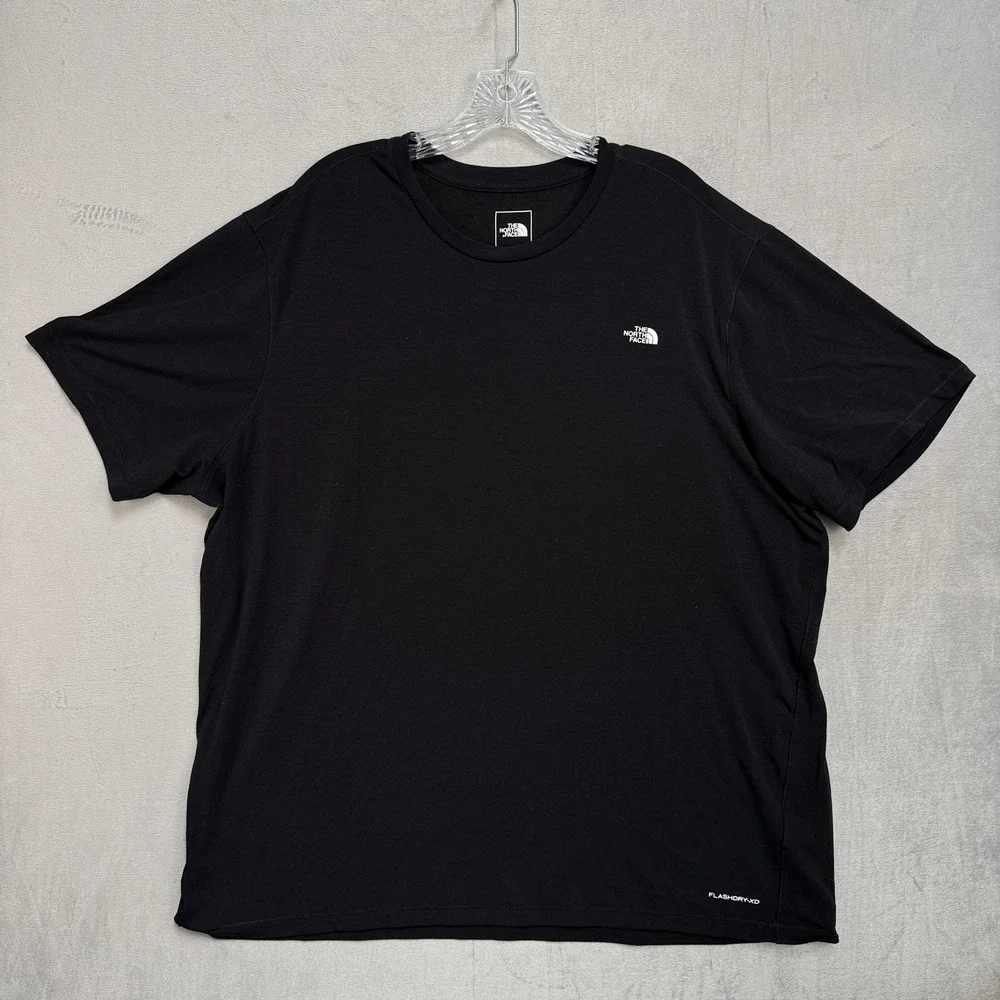 The North Face Mens 2XL Black FlashDry-XD Short Sleeve Athletic T-Shirt Top